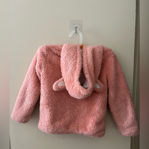 Members Mark Jacket Toddler Girls 4T Plush Cat Jacket Kids Pink - Picture 6 of 6
